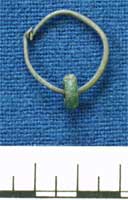 Silver ring with bead from North Leigh