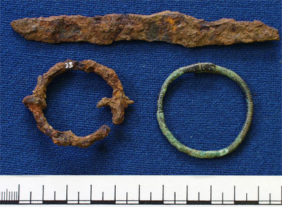 Knife, bracelet and penannular brooch (AN1966.69-71)