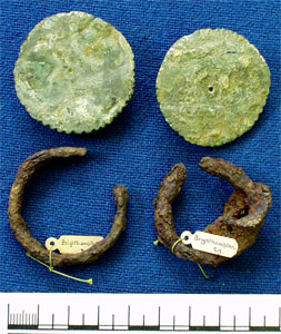 Disc brooches and iron rings (AN1966.73-74)